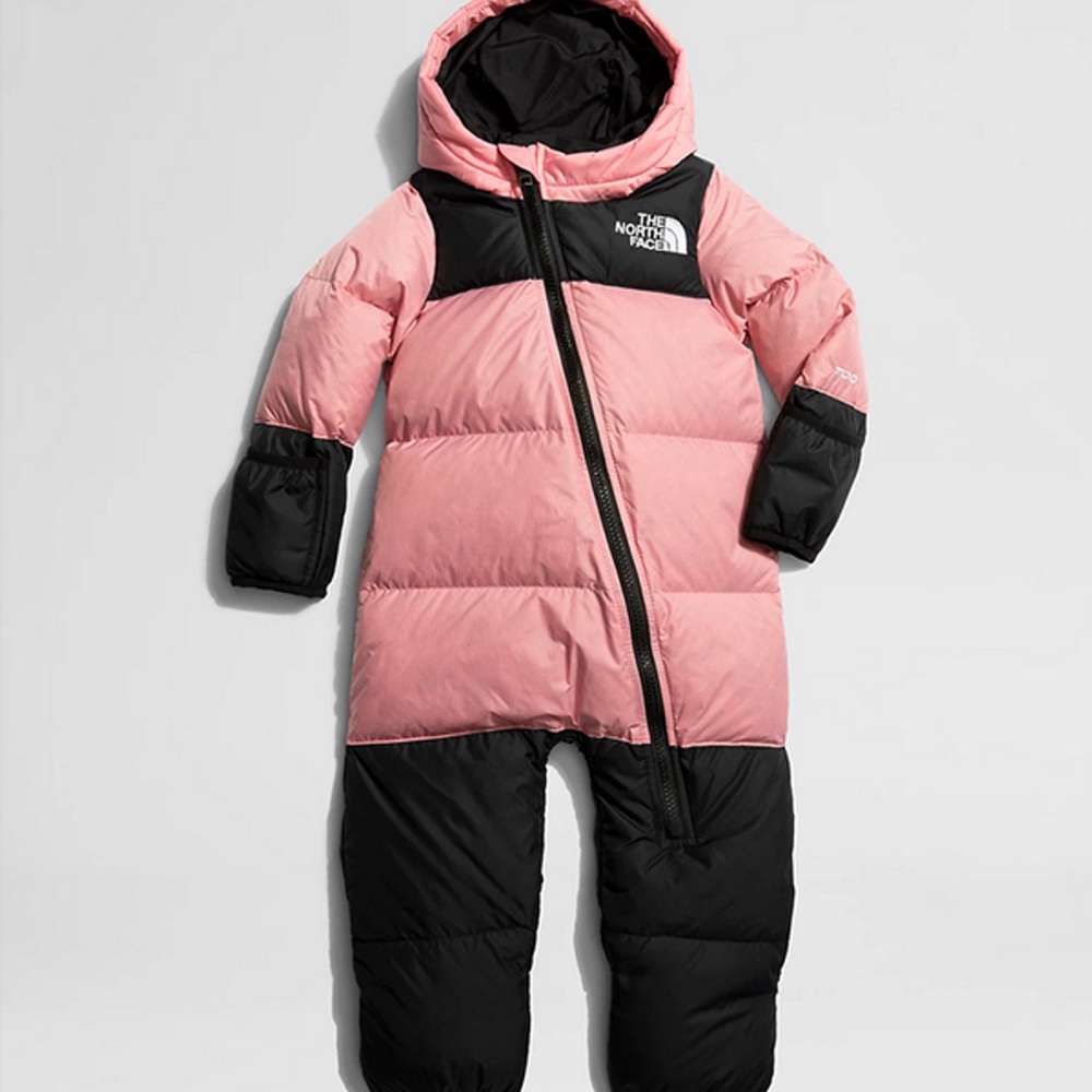 The North Face Pink and Black Kids Puffer Jacket